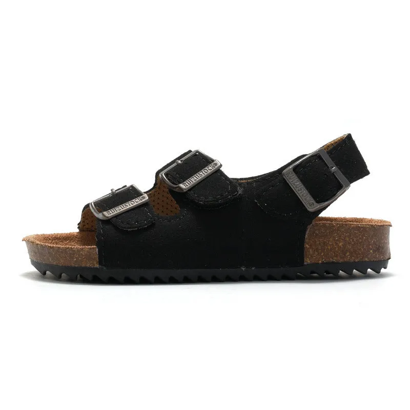 2023 Unisex Color Block Cork Sandals - Velcro Wearing Style