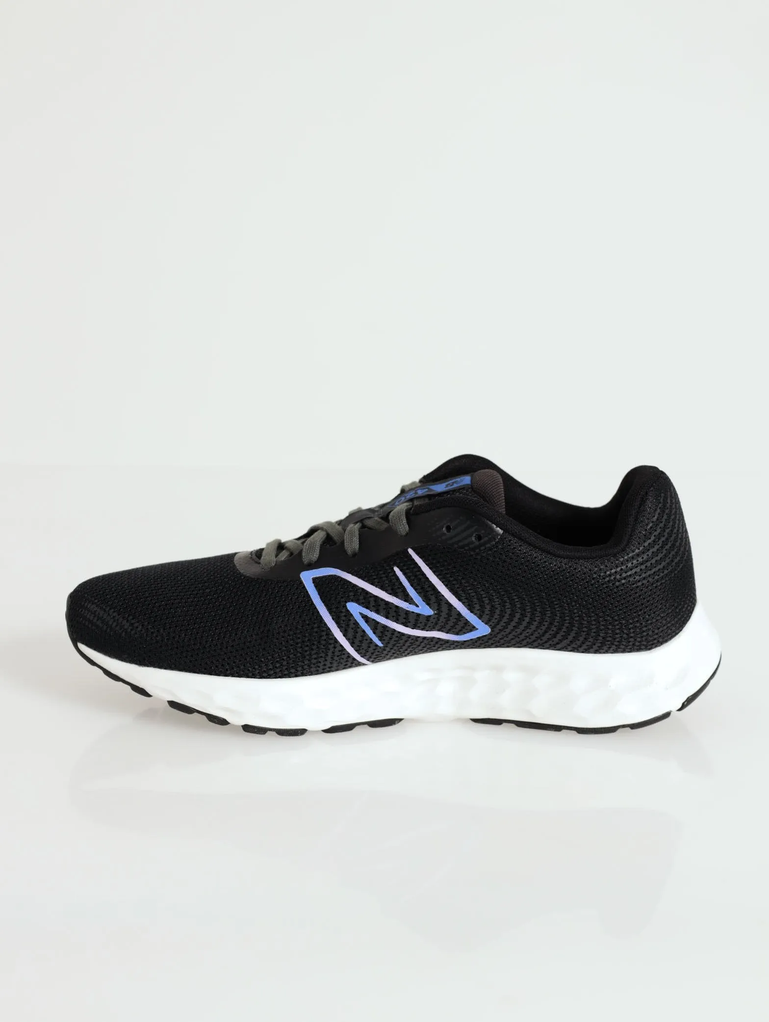420 Lace Up Running Sneaker - Black