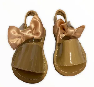 Beige  bow sandle
