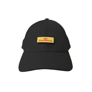 Black Baseball Cap with Velcro Patch {Cap}
