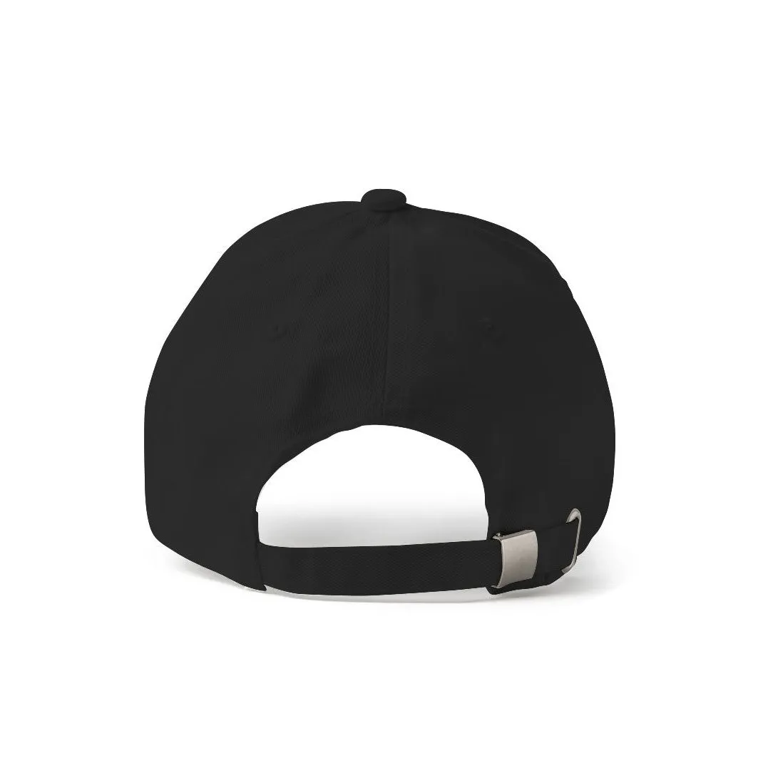 Black Baseball Cap with Velcro Patch {Cap}