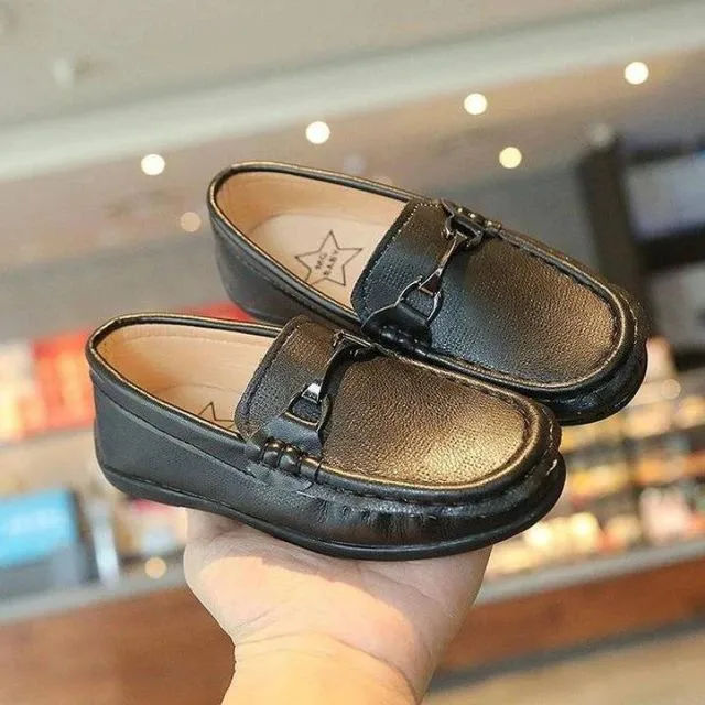 Black Buckle Loafers