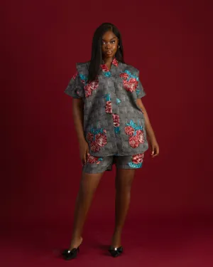 Brocade Short Set