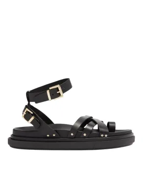 Buckle Up Sandal Black