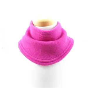 Cache-cou avec velcro en polar Fushia - Tirigolo