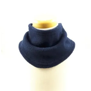 Cache-cou avec velcro en polar Marine - Tirigolo