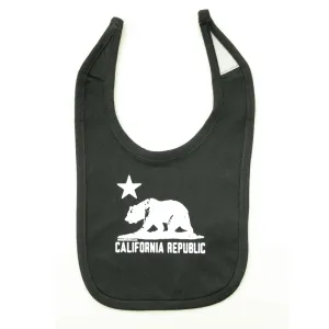 California Love White Baby Bib