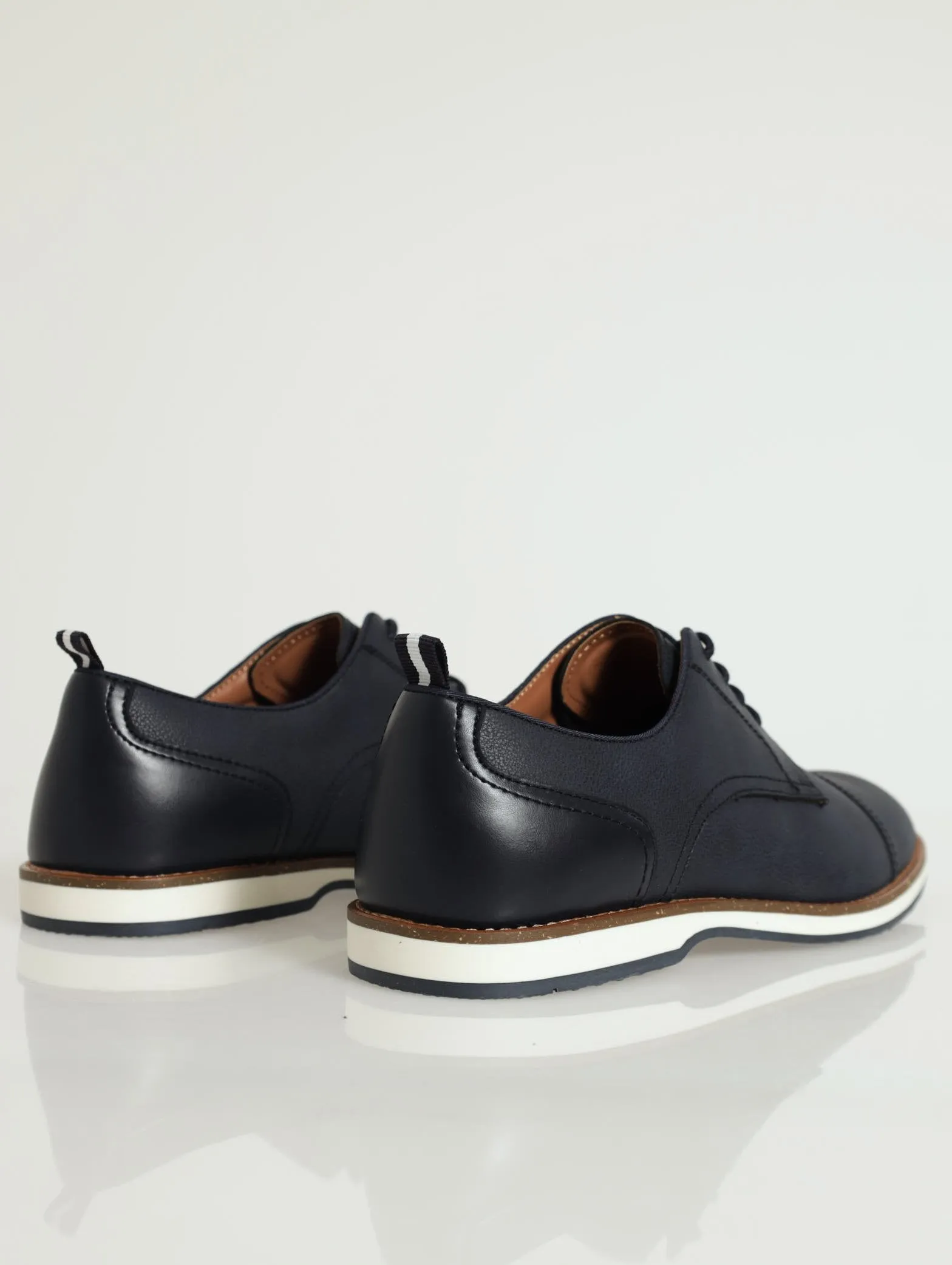 Castelo Toe Cap Lace-Up - Navy