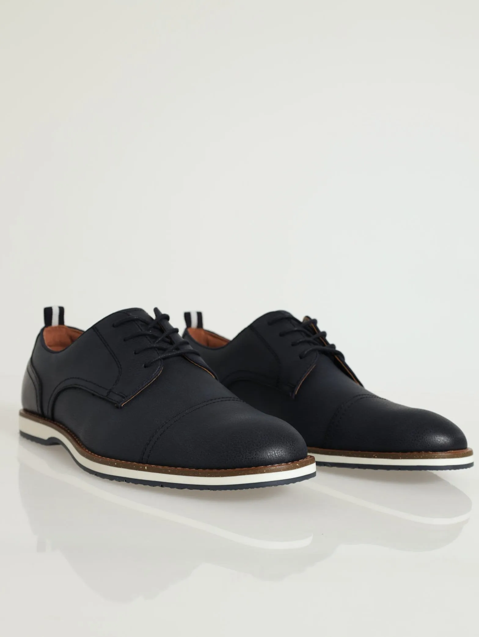 Castelo Toe Cap Lace-Up - Navy