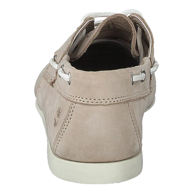 Cedar Bay Boat Shoe Light Beige Nubuck