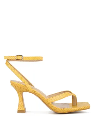 Celty Ankle Strap Spool Heel Sandals