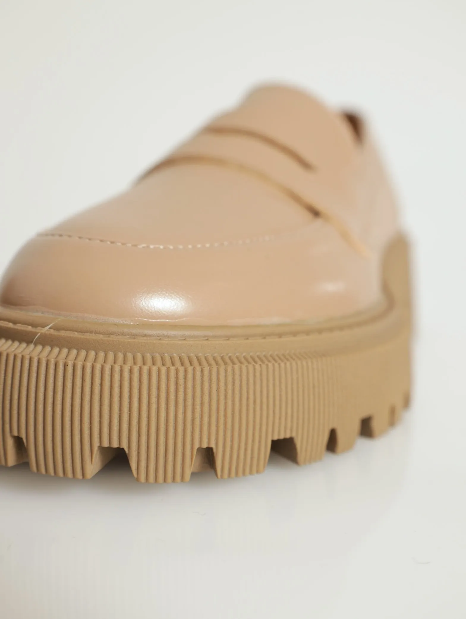 Chunky Penny Moc Loafer - Taupe
