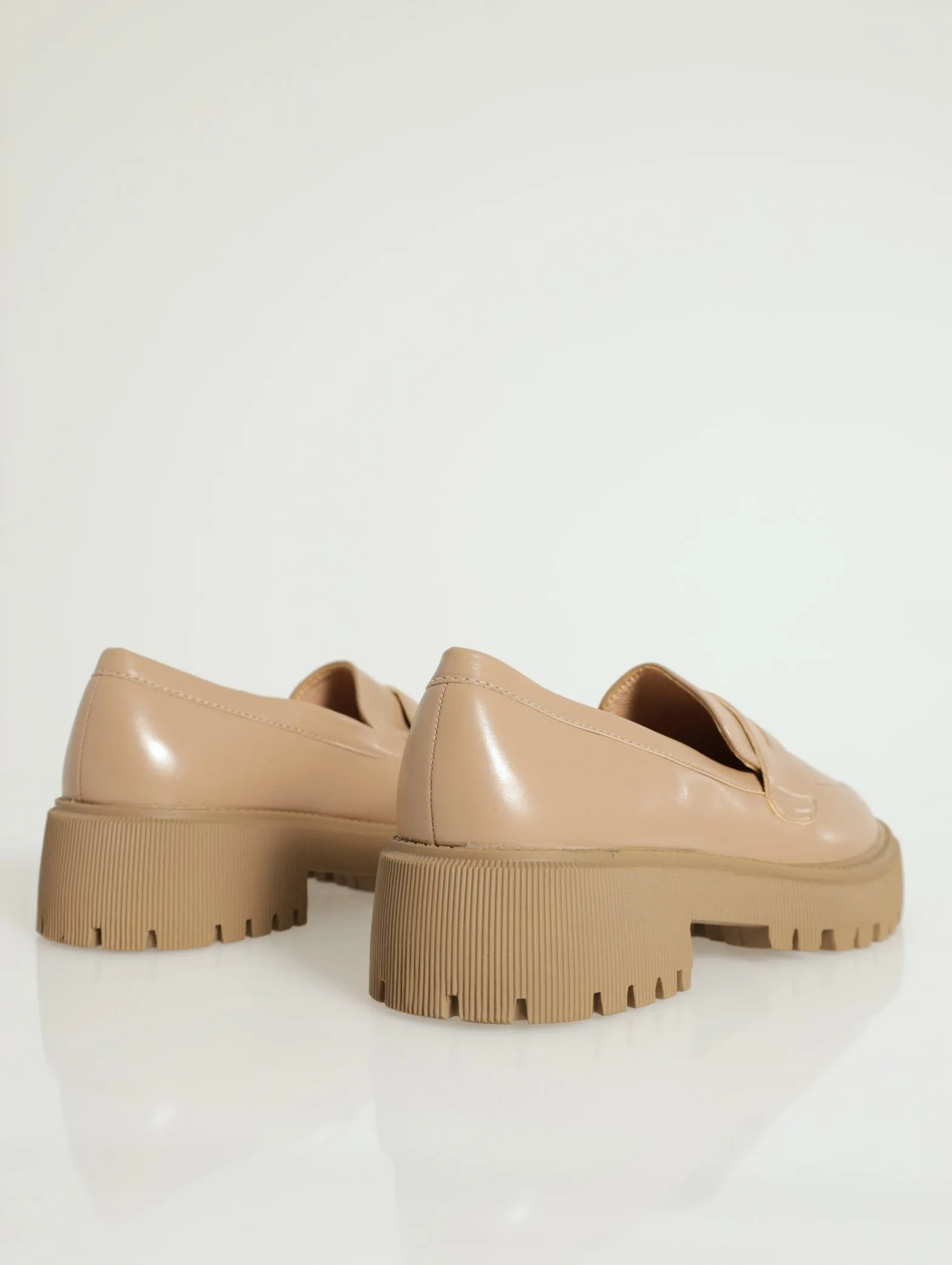 Chunky Penny Moc Loafer - Taupe