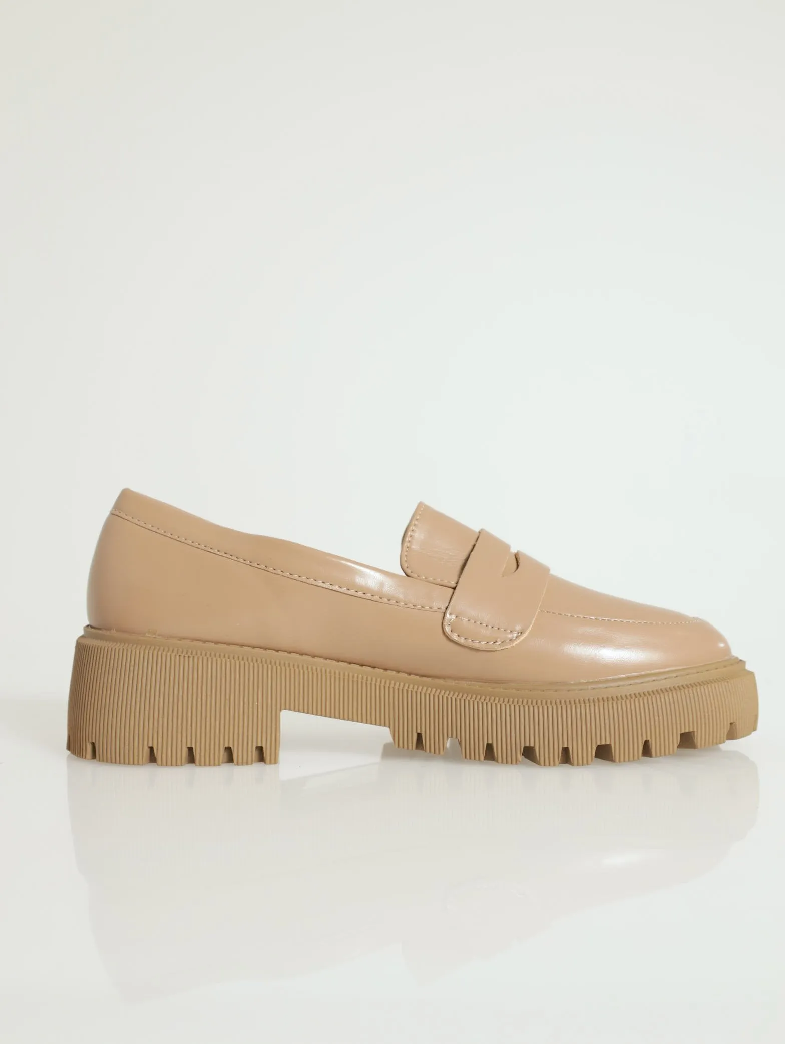 Chunky Penny Moc Loafer - Taupe