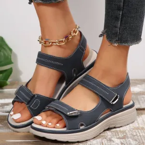 Comfortable Fish Mouth Sports Sandals Velcro-Design Sandals