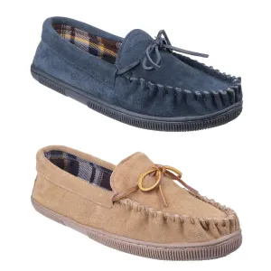 Cotswold Alberta Slip On Moccasin Slippers
