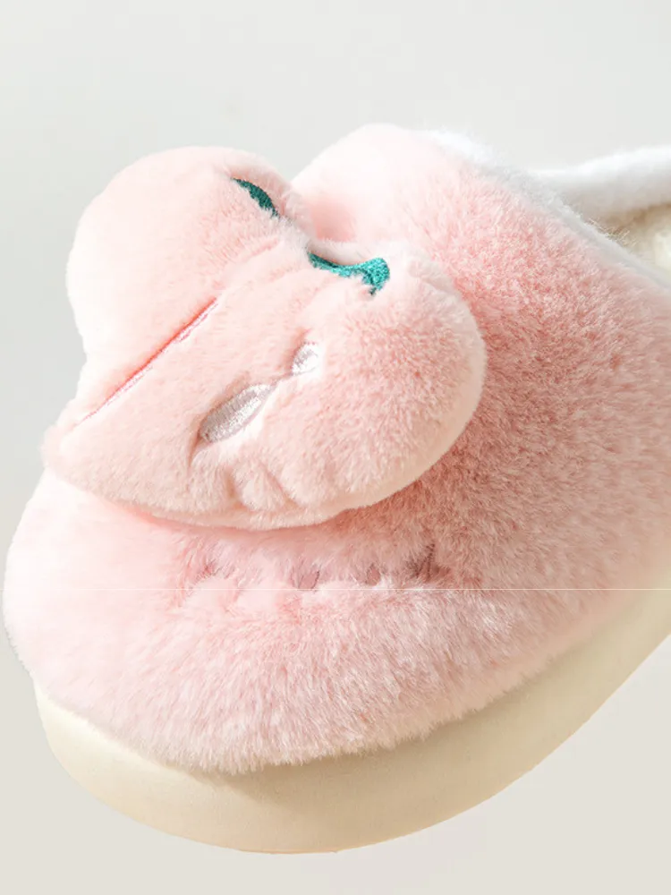 Cozy Fruit Plush Slippers