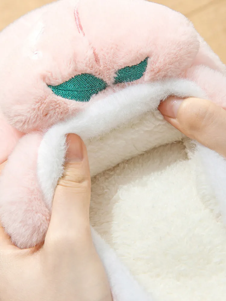 Cozy Fruit Plush Slippers