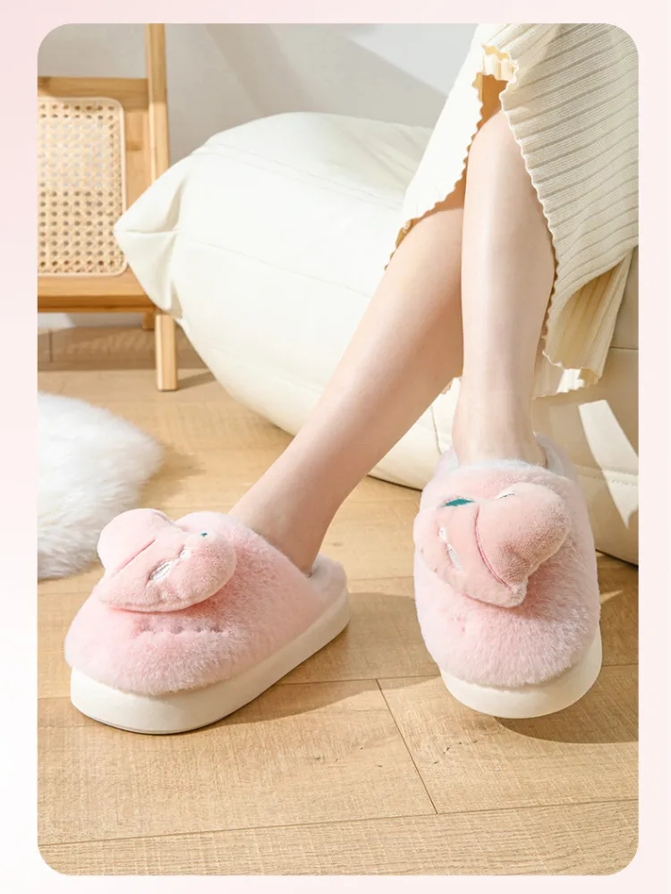 Cozy Fruit Plush Slippers