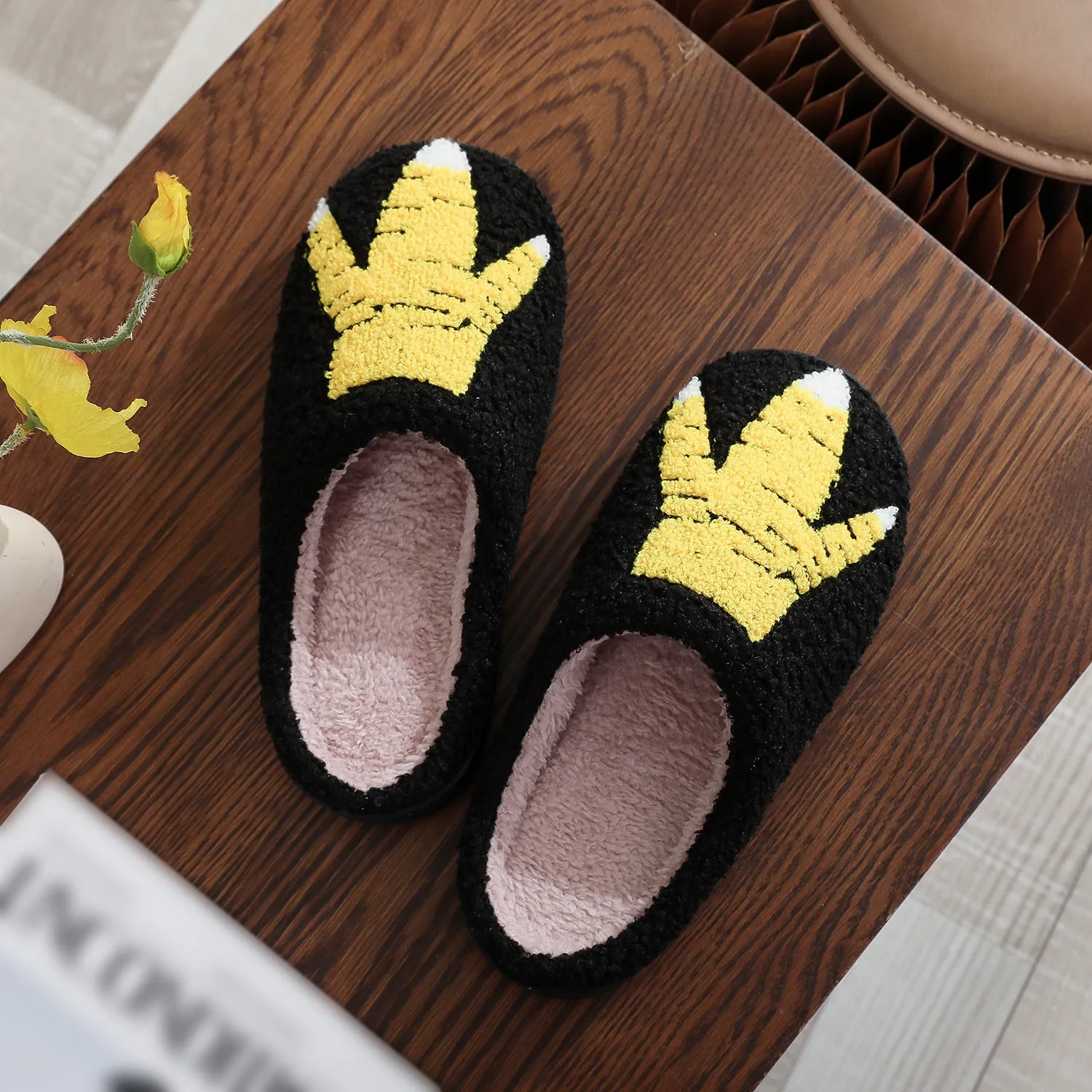 Creative Ostrich Chicken Feet Cotton Slippers Indoor Winter Plush Slippers