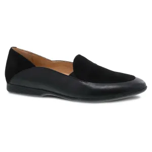DANSKO LACE BLACK GLAZED LEATHER