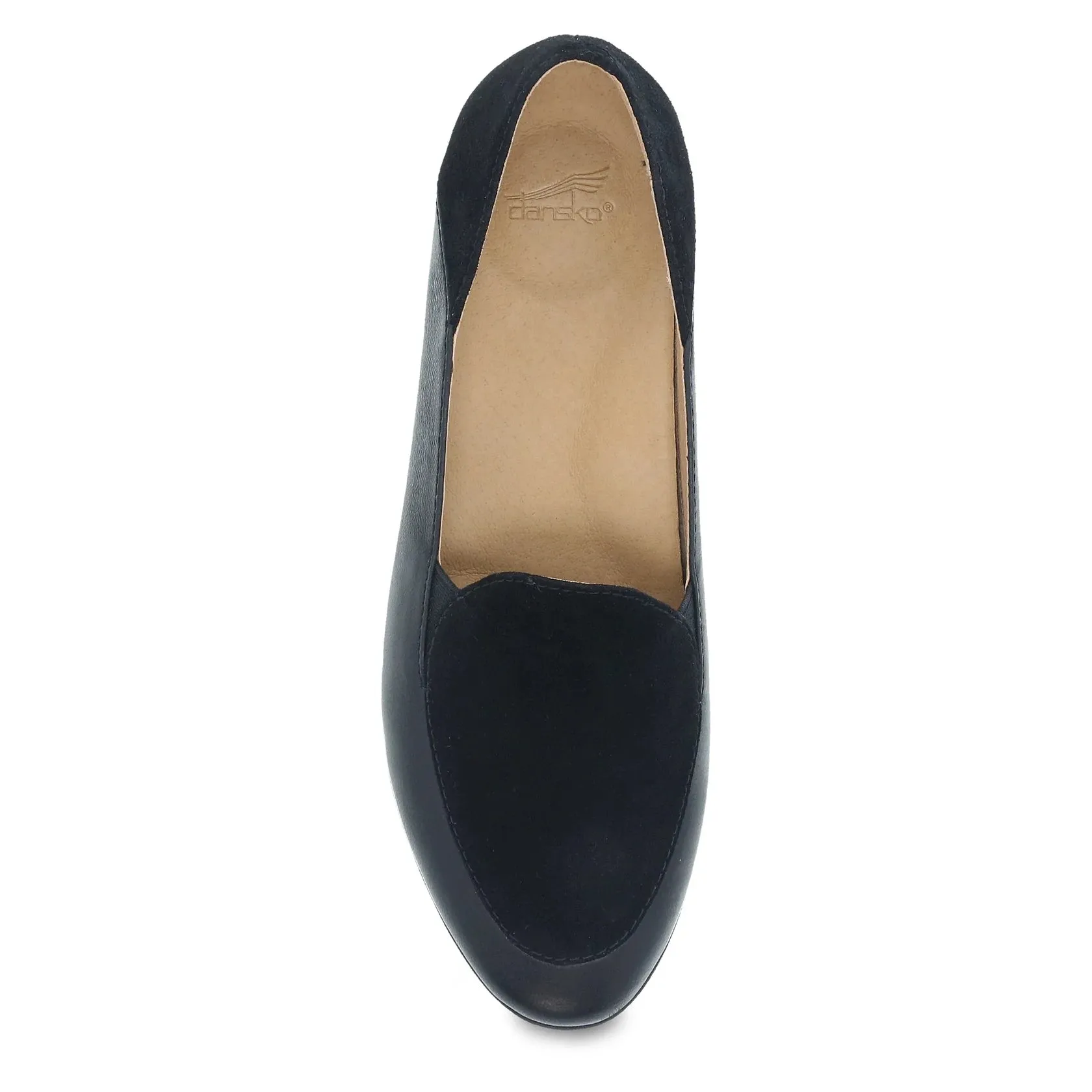 DANSKO LACE BLACK GLAZED LEATHER
