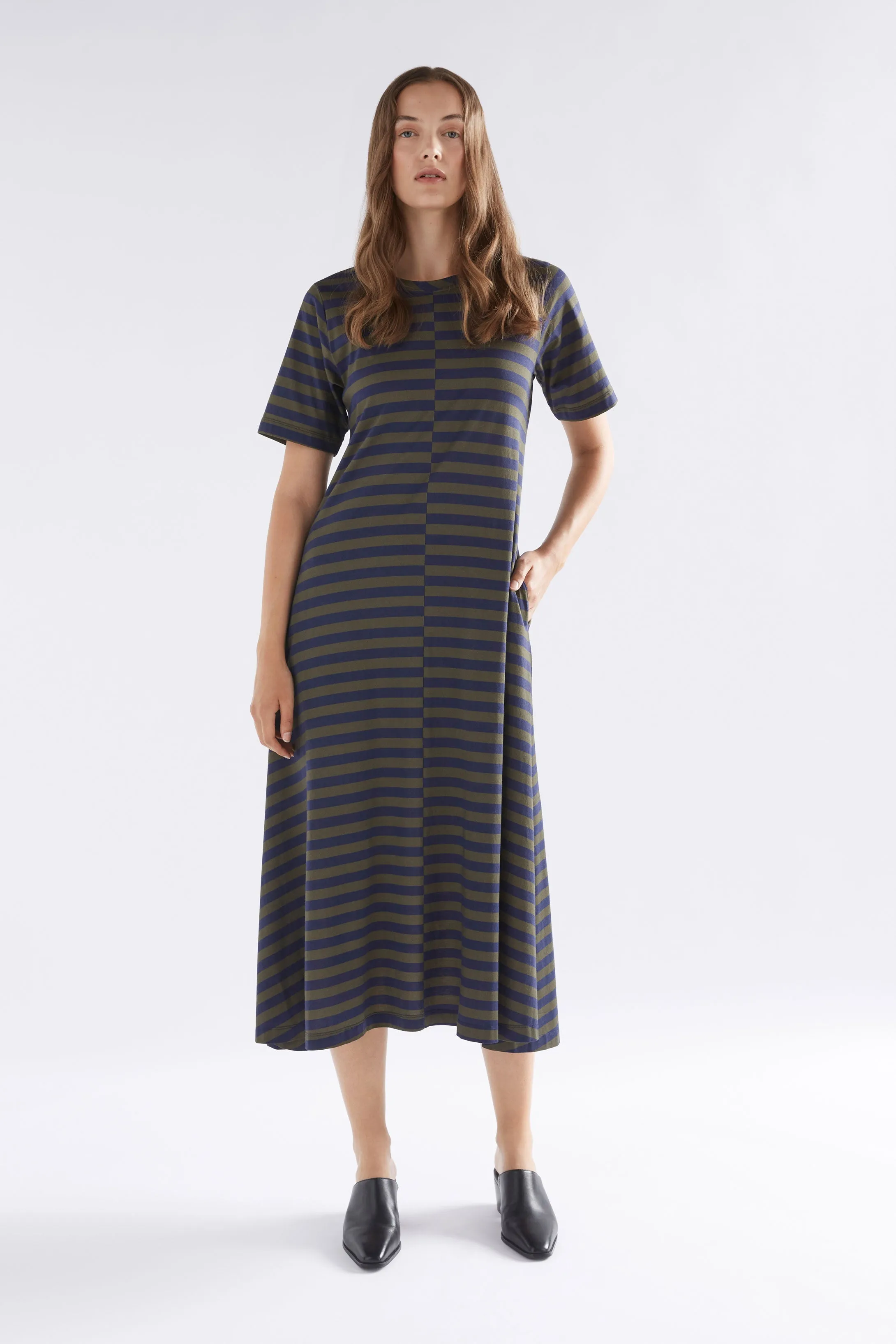 Dega Stripe Jersey Dress