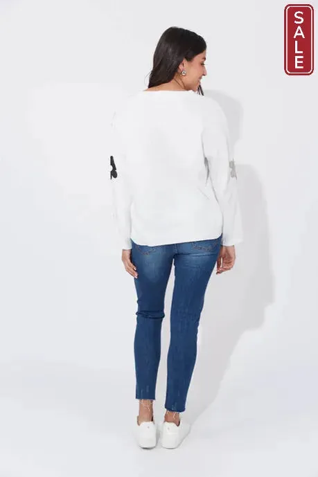 Delphi Jumper - White/Kohl