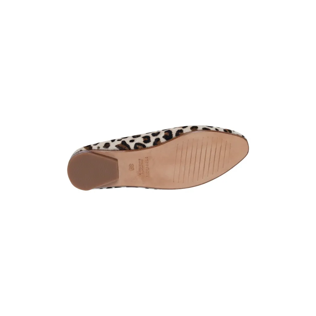 Diana in Animal Print with Caramel Trim