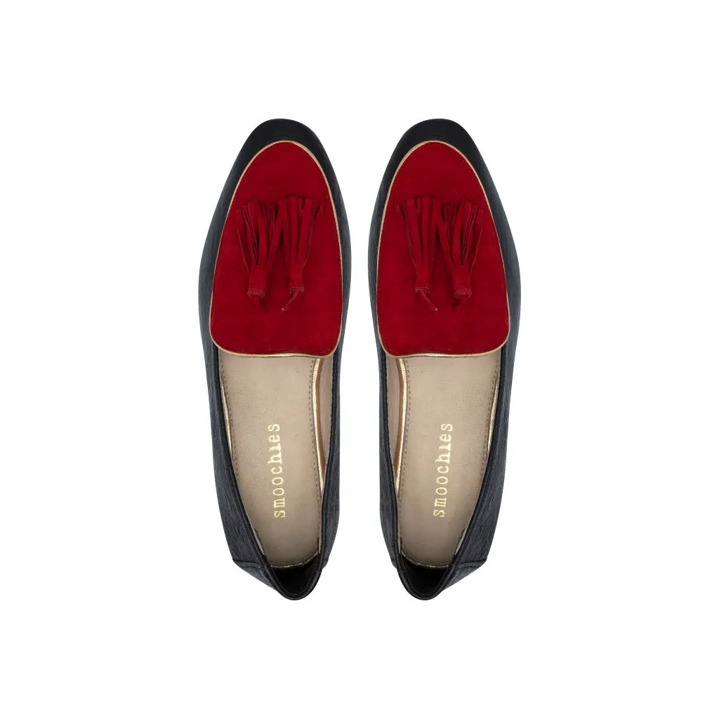 Diana in Black and Cranberry
