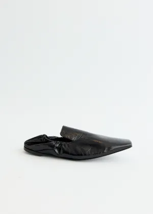 Elastic Back Leather Loafers