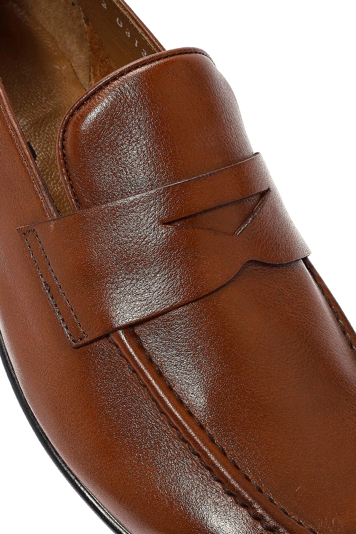 Erkek Taba Deri Loafer