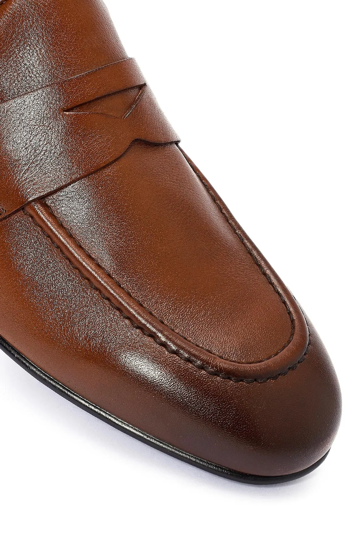 Erkek Taba Deri Loafer