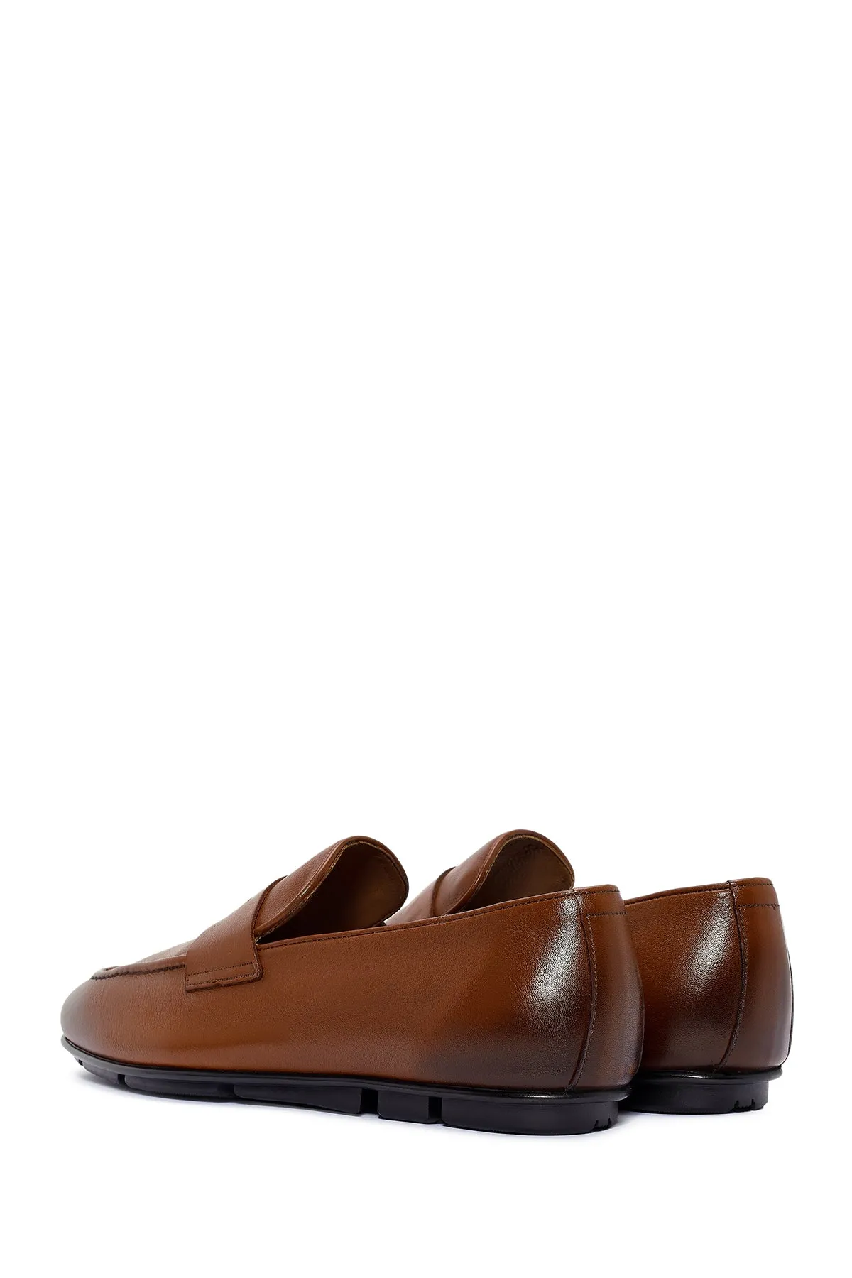 Erkek Taba Deri Loafer