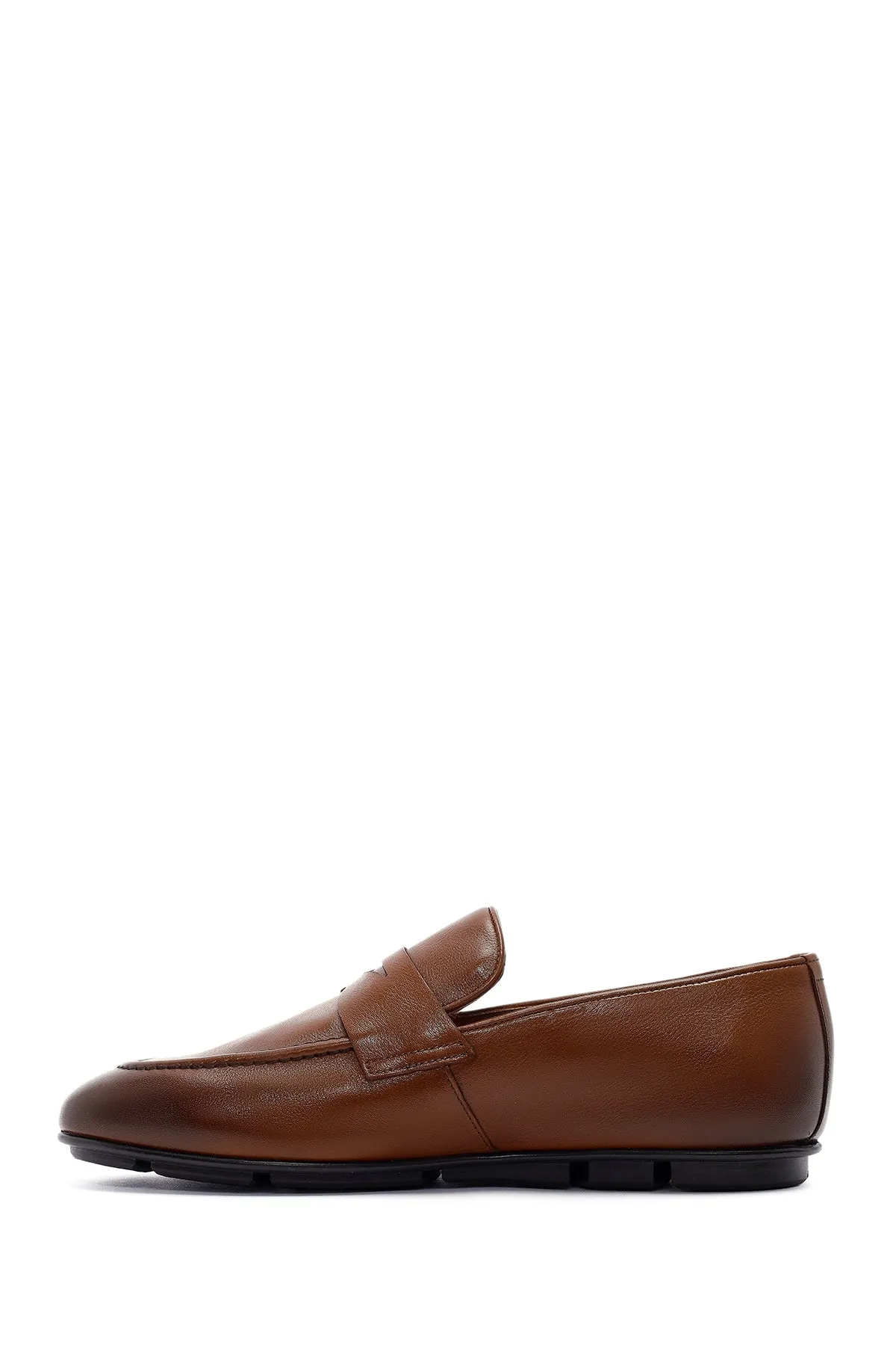Erkek Taba Deri Loafer