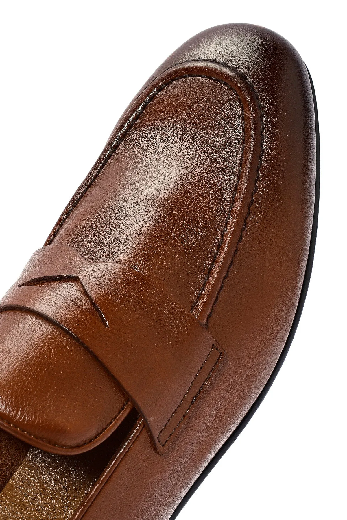 Erkek Taba Deri Loafer