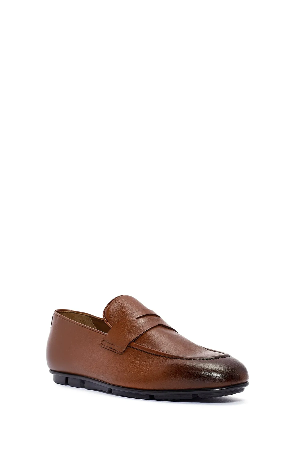 Erkek Taba Deri Loafer