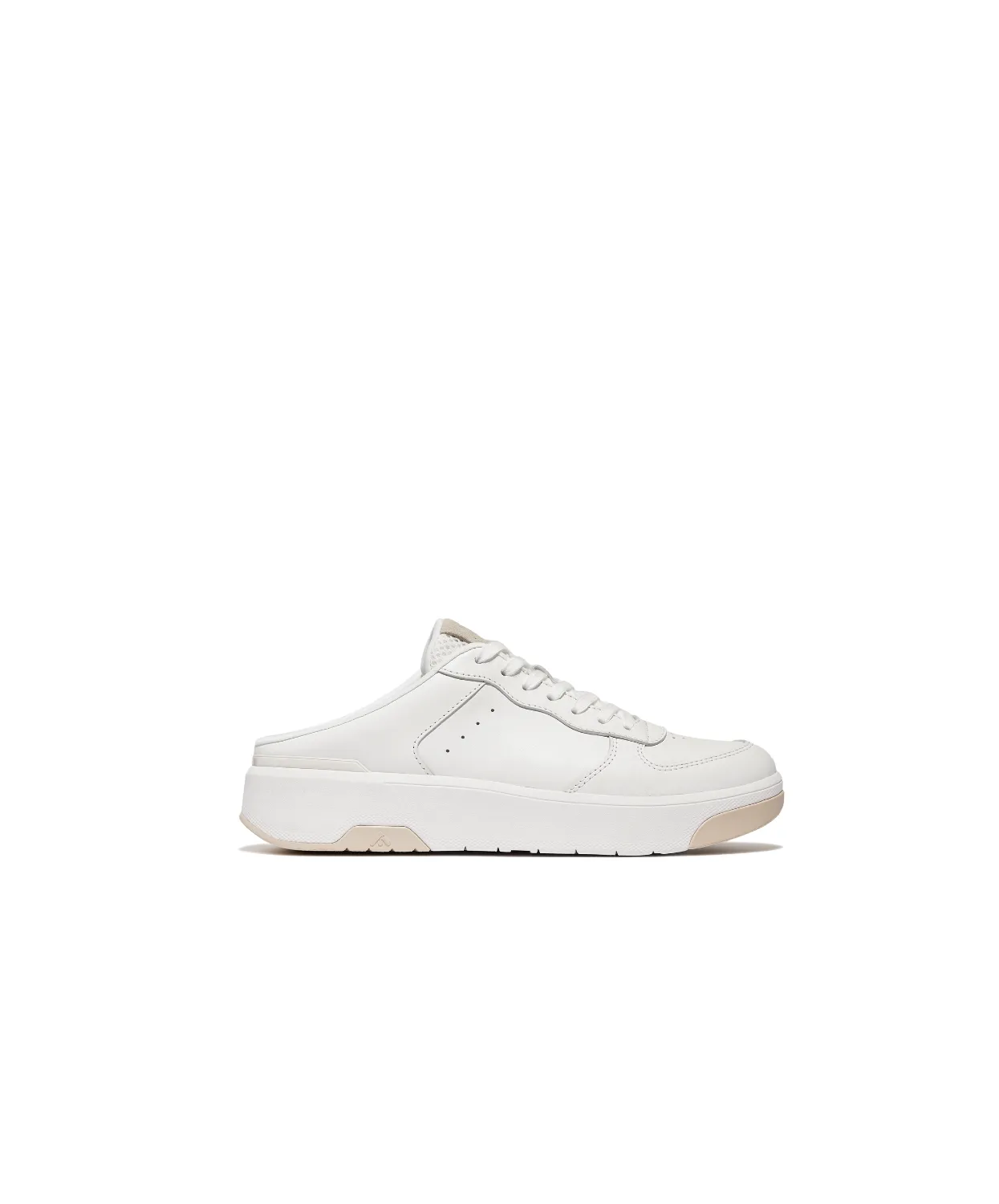 FitFlop Rally Evo Leather Sneaker Mule Urban White