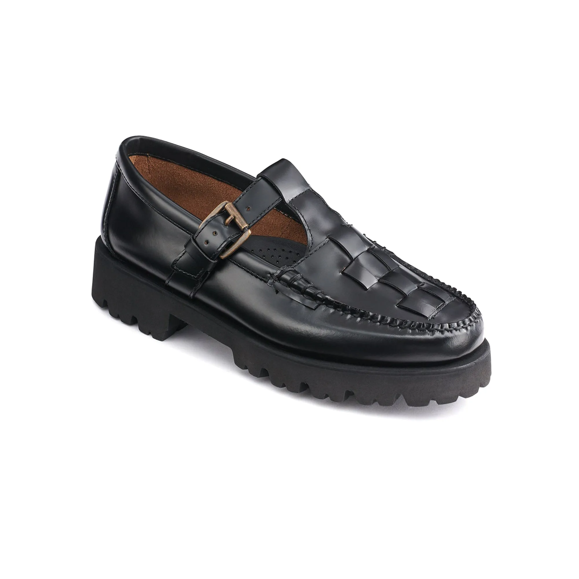G.H. Bass Womens Mary Jane Fisherman Super Lug Weejuns Loafers