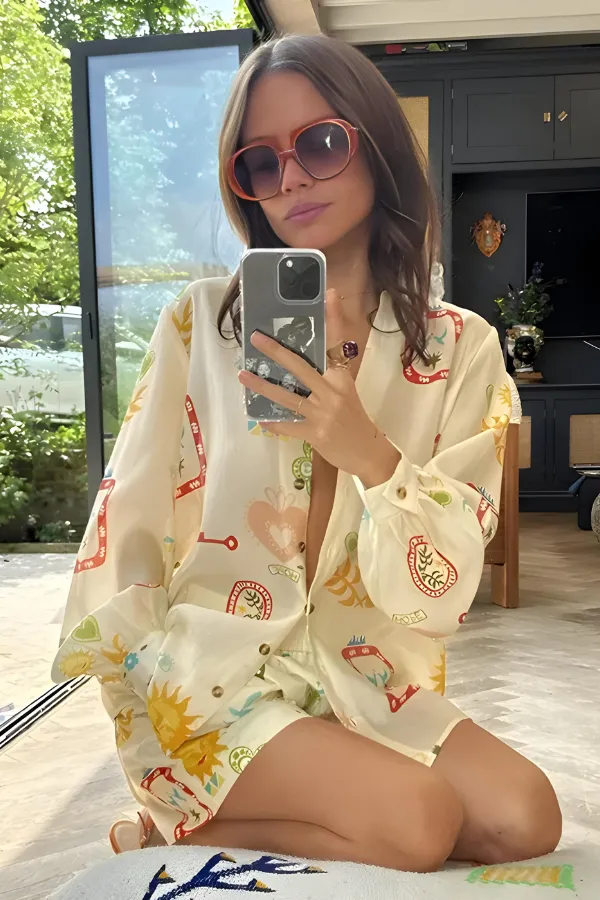 Gianna | Long Sleeve & Shorts Outfit