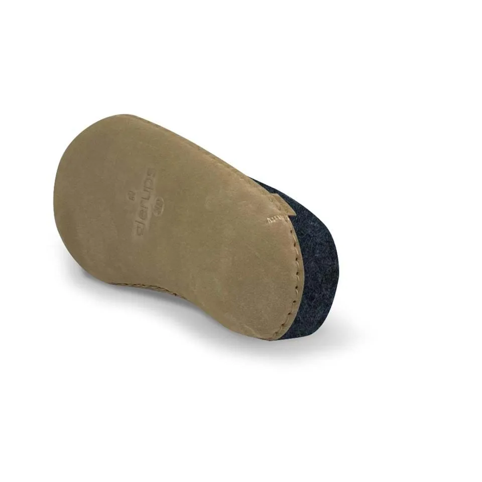 Glerups - Slip On With Leather Sole - Denim Wool