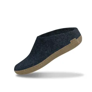 Glerups - Slip On With Leather Sole - Denim Wool