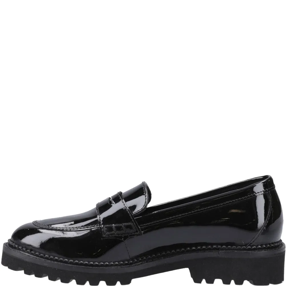Hush Puppies Grazia Loafer Patent XL Senior School Shoes