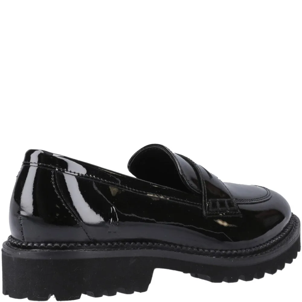Hush Puppies Grazia Loafer Patent XL Senior School Shoes