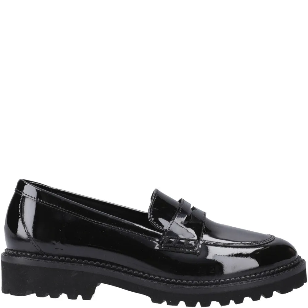 Hush Puppies Grazia Loafer Patent XL Senior School Shoes