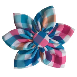 Huxley & Kent Blue/Green Check Pinwheel
