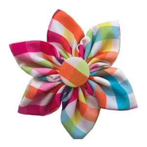 Huxley & Kent Yellow/Orange Check Pinwheel