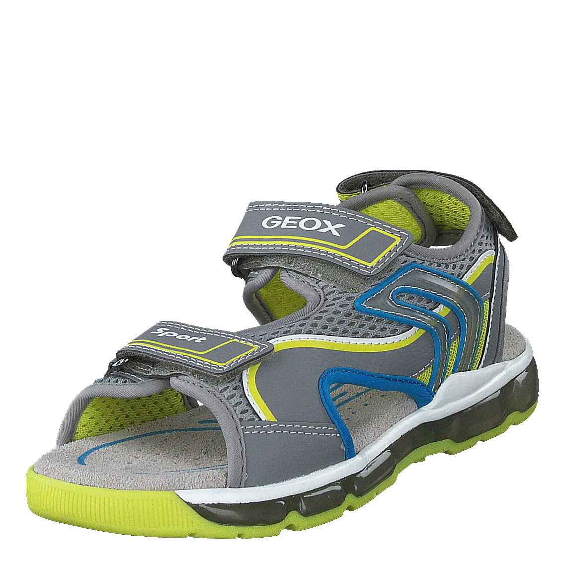 J Sandal Android Boy Grey/lime