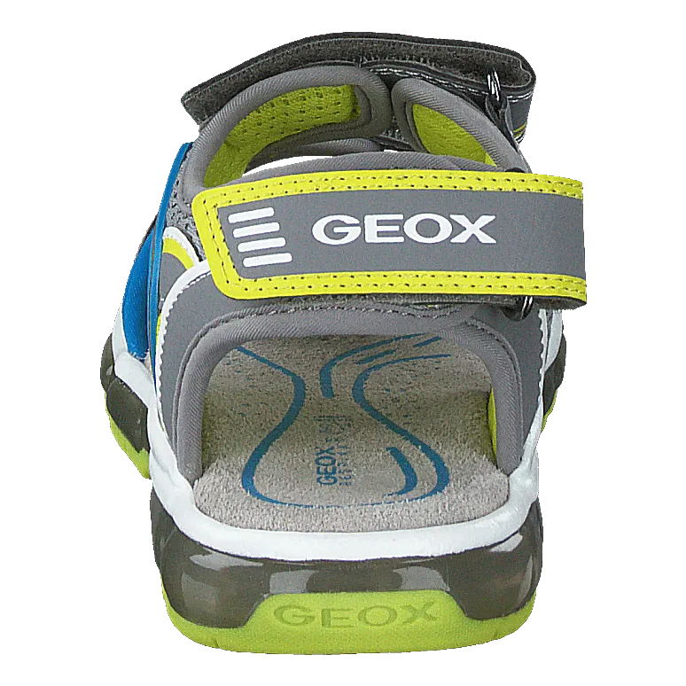 J Sandal Android Boy Grey/lime