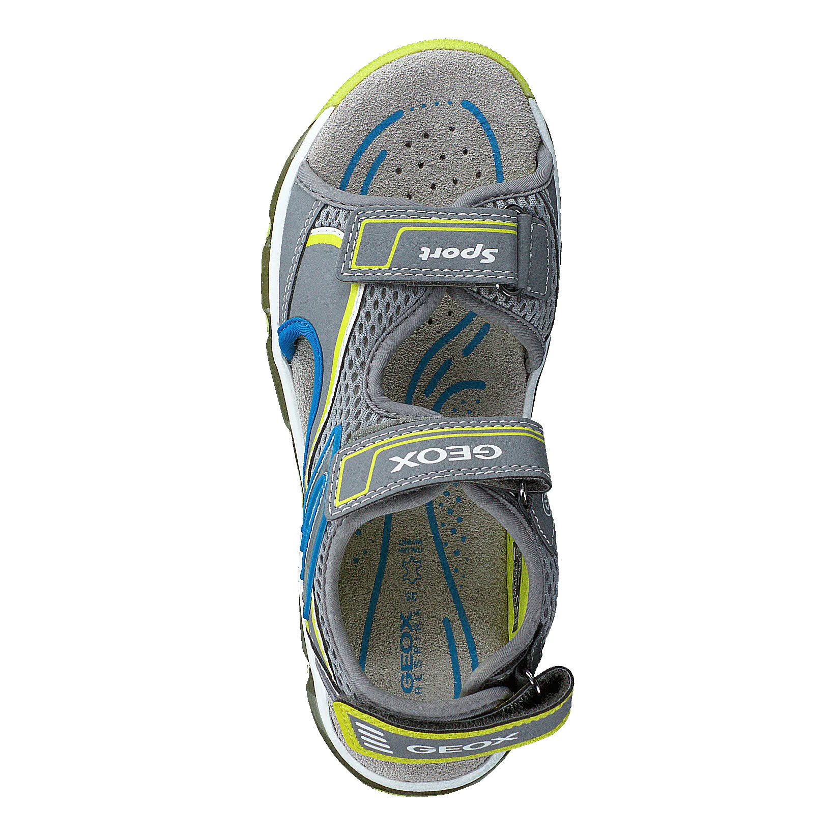 J Sandal Android Boy Grey/lime